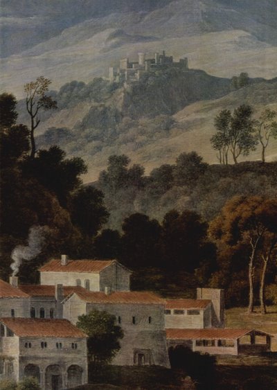 ドイツ語：Das Kloster San Francesco im Sabinergebirge bei Rom サビーン山地のサン・フランチェスコ・ディ・チヴィテッラ修道院 作： Joseph Anton Koch
