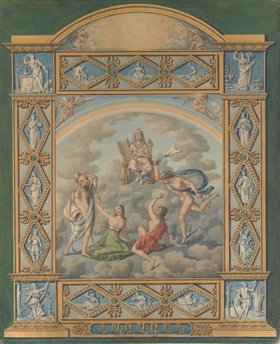ウィークリー カレンダー、1822 年。 作： Joseph Anton Koch