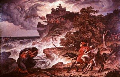マクベスと魔女、1835 作： Joseph Anton Kock