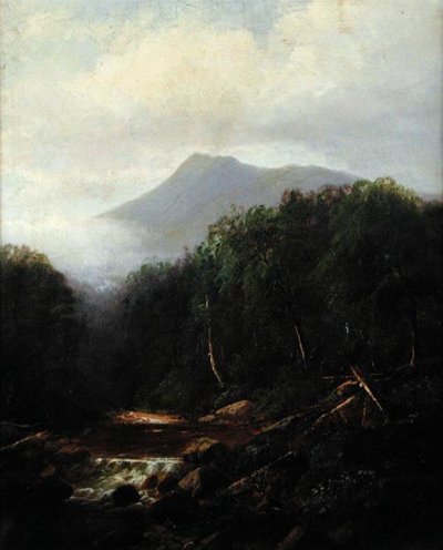 風景（油彩・キャンバス 作： Joseph Antonio Hekking