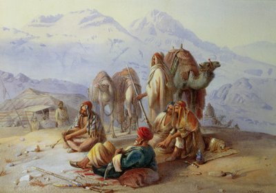 アラブ野営地（紙にトイレ） 作： Joseph Austin Benwell