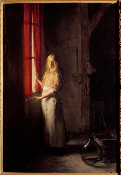 シンデレラ シャルル・ペローの物語の挿絵。ジョセフ・ベール（1862-1921）の絵画 19世紀のパリ、装飾芸術 - シャルル・ペローの物語のためのシンデレラの挿絵。ジョセフ・ベール作（1862-1921）の絵画 作： Joseph Bail
