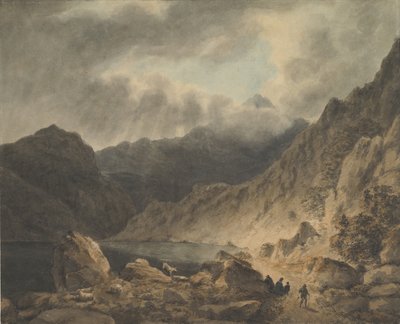 ストーム・オーバー・ア・レイク、1800-1811 作： Joseph Barber.