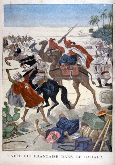 1900年のサハラにおけるフランスの勝利 作： Joseph Belon