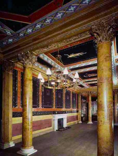 ポンペイアンホール、1782-1802年のビュー 作： Joseph Bonomi