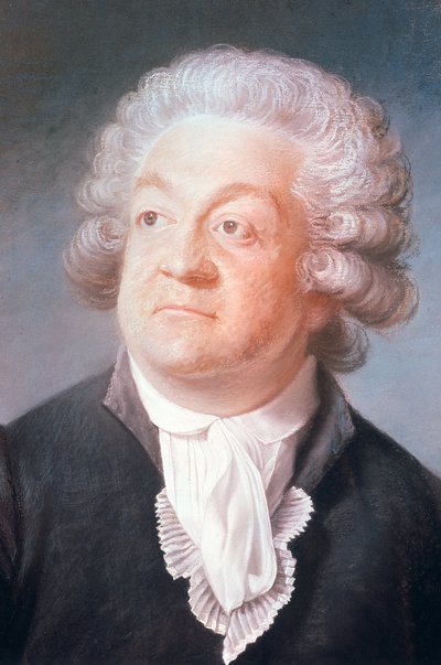 ミラボー伯爵（1749-1791）オノレ・ガブリエル（Honore-Gabriel）・リケティの肖像」（パステル画）のディテール 作： Joseph Boze