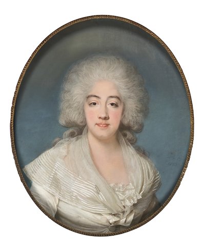 サヴォイアのマリー・ジョセフィン王女 1753-1810 年、プロヴァンス伯爵夫人、1785 年。 作： Joseph Boze