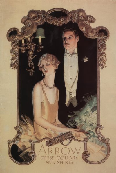 アロー ドレス カラーとシャツ 作： Joseph C. Leyendecker