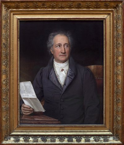 ヨハン・ヴォルフガング・フォン・ゲーテ（1749-1832）。ジョセフ・スティーラー（1781-1858）の絵画、油彩、キャンバス 作： Joseph Carl Stieler