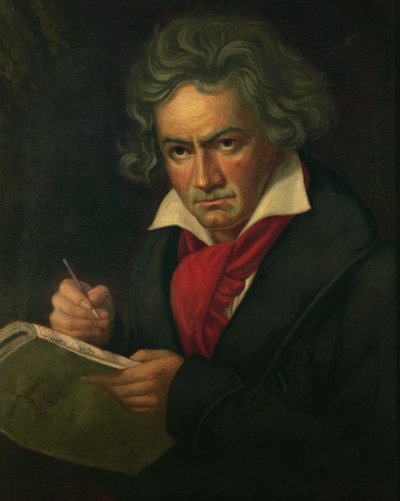 ルートヴィヒ・ヴァン・ベートーヴェン...（油彩・キャンバス） 作： Joseph Carl Stieler