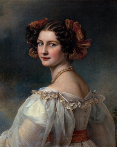 アウグスティヌスの肖像 ジョセフ・カール・スティーラー（1781-1858）の絵画 19世紀 ミュンヘンニンフェンブルク城（Chateau De Nymphenburg 作： Joseph Carl Stieler