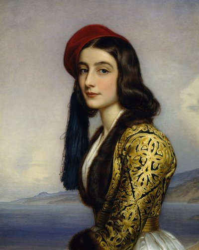 ハタリナ・ボツァリスの肖像 作： Joseph Carl Stieler