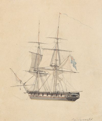 Único Brig Hermafrodita, Stern Forward 作： Joseph Cartwright
