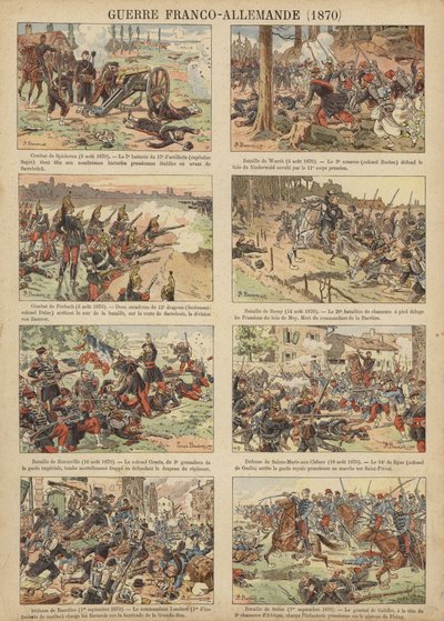 普仏戦争の戦い 作： Joseph Charles (after) Beuzon