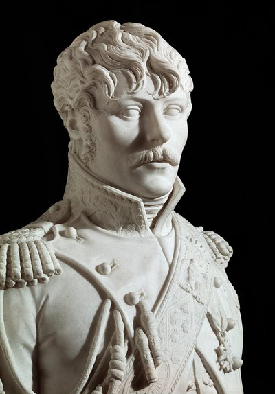 Eugene Rose de Beauharnais (1781-1824) ナポレオン1世の養子、ユージン王子（イタリア副王、ロイヒテンベルク公爵） Joseph Chinard (1756-1813)による大理石彫刻 1806年 ヴェルサイユ宮殿美術館 作： Joseph Chinard