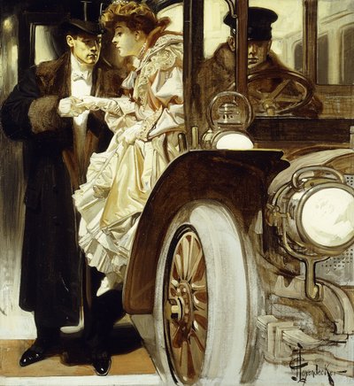 どうぞ何なりとお申し付けください 作： Joseph Christian Leyendecker