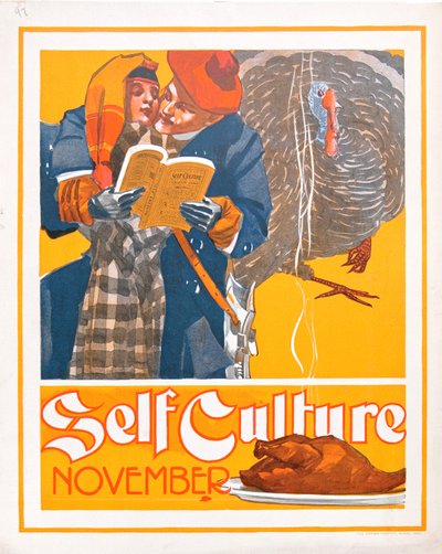 「セルフカルチャー」マガジンのポスター、1897年11月（カラーリソ） 作： Joseph Christian Leyendecker