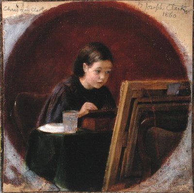 クリスティーナ・マリー・クラークの肖像」1860年頃（油彩・キャンバス） 作： Joseph Clark