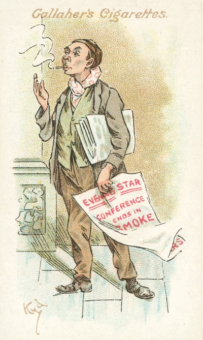 雑草の投票者 No 41（カラーリトグラフ） 作： Joseph Clayton (1856 1937) Clarke