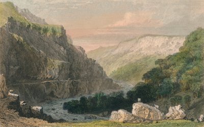 リンマスの谷、ノースデボン、c1830。 作： Joseph Clayton Bentley