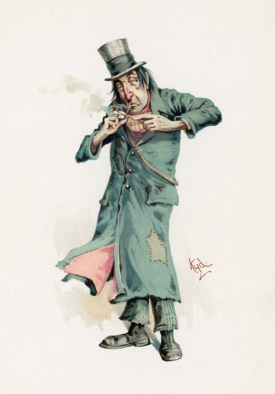 コドリン、「Charleser Sketches from Charles Dickens」、1890年頃のイラスト 作： Joseph Clayton Clarke