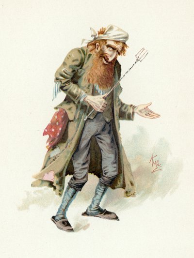 フェイジン、「チャールズ・ディケンズのキャラクタースケッチ」、1890年頃のイラスト 作： Joseph Clayton Clarke