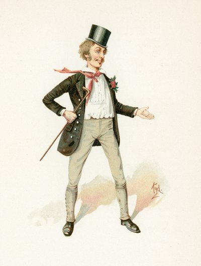 マークタプリー、「Charleser Sketches from Charles Dickens」、1890年頃のイラスト 作： Joseph Clayton Clarke