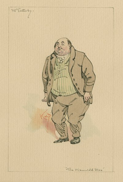 テッタービー氏-お化け屋敷と幽霊の掘り出し物、1920年代頃（紙にトイレとペンとインク） 作： Joseph Clayton Clarke