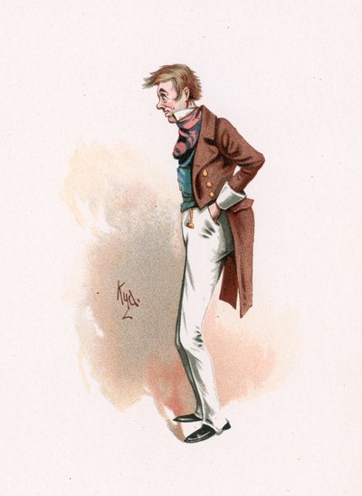 トゥーツ、「Charleser Sketches from Charles Dickens」、1890年頃のイラスト 作： Joseph Clayton Clarke