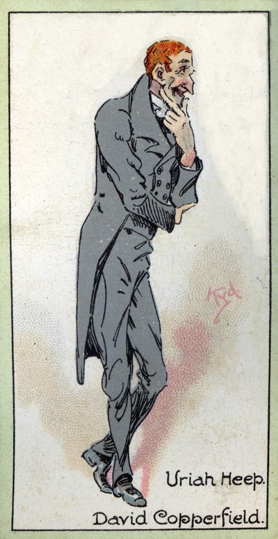 ウリア・ヒープ。チャールズディケンズ作「David Copperfield」より、1923 作： Joseph Clayton Clarke