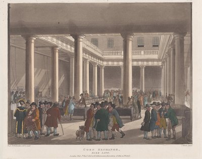 マーク・レーンのコーン・エクスチェンジ、1808年9月1日., 1808年9月1日. 作： Joseph Constantine Stadler