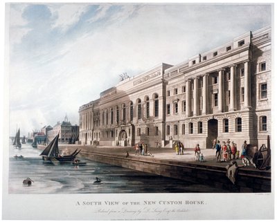 カスタムハウス、ロンドン市、1817年 作： Joseph Constantine Stadler