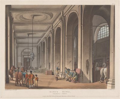 キングズ ミューズ、チャリング クロス、1808 年 12 月 1 日、1808 年 12 月 1 日。 作： Joseph Constantine Stadler