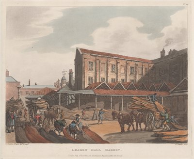 Leaden Hall Market, January 1, 1809., January 1, 1809. 作： Joseph Constantine Stadler