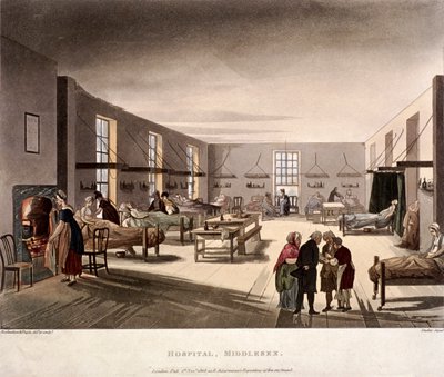 Mortimer Street、メリルボーン、ロンドン、1808 作： Joseph Constantine Stadler