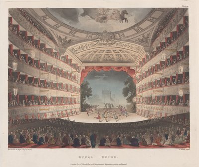 オペラハウス、1809 年 3 月 1 日、1809 年 3 月 1 日。 作： Joseph Constantine Stadler