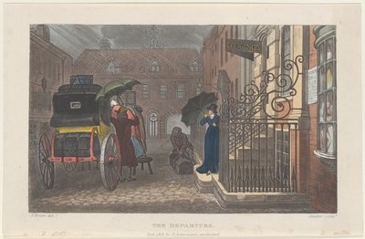 出発、スカボローの詩的スケッチ、1813年から。, 1813 作： Joseph Constantine Stadler