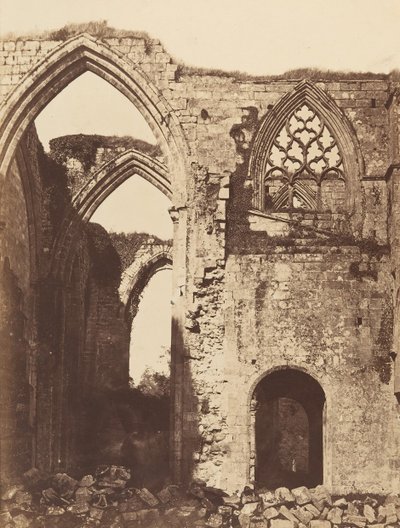 ボルトン修道院。 南から、1850年代。 作： Joseph Cundall