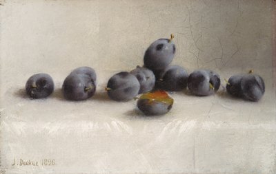 Twelve Plums、1896 作： Joseph Decker