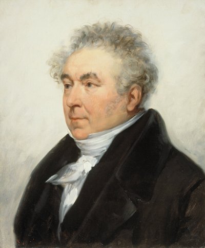 Charles-Guillaume Etienne 1778-1845の肖像、c。 1840年。 作： Joseph Desire Court