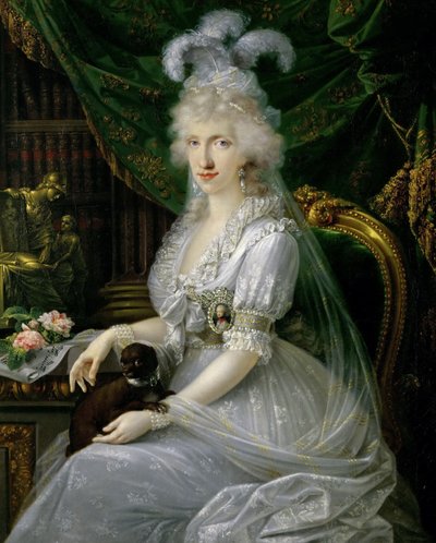 ナポリとシチリアのルイサマリア王女1773-1802、1797 作： Joseph Dorffmeister