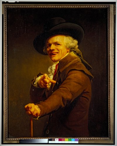 嘲笑する自画像（Autoportrait en Moquer）、未製作（キャンバス） 作： Joseph Ducreux