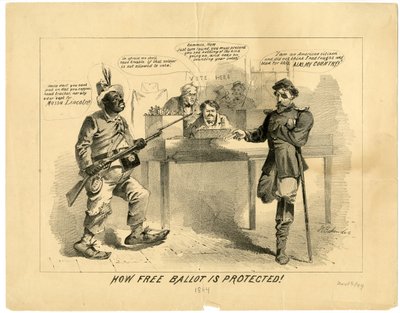1864年の無料投票の保護方法 作： Joseph E. Baker