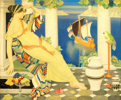 アリアドネ・イン・ナクソス」1925年 作： Joseph Edward Southall