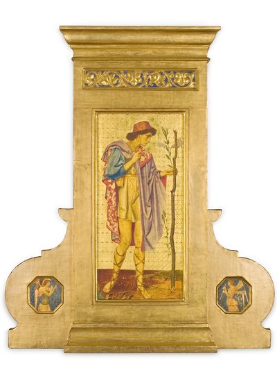 Crystofore、1898-99（金箔パネルのミクストメディア） 作： Joseph Edward Southall