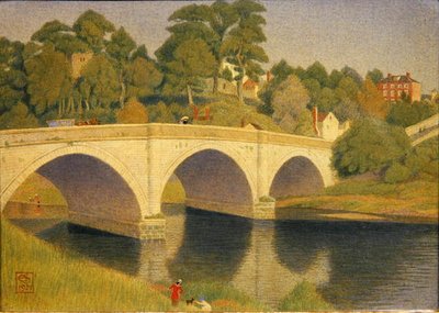 Dinham Bridge, Ludlow 作： Joseph Edward Southall