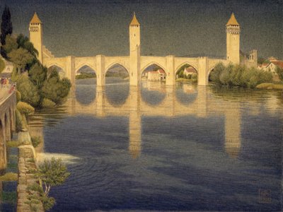 ヴァラントレ橋、カオール、サウスサイド 作： Joseph Edward Southall