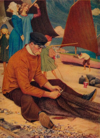 ビーチ、1910 作： Joseph Edward Southall