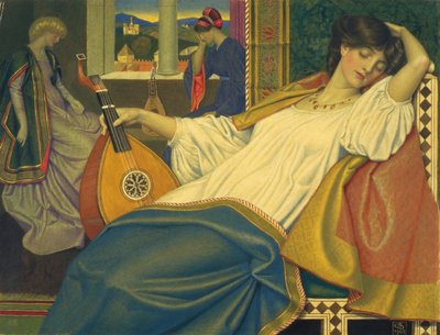 眠れる森の美女、1908 作： Joseph Edward Southall