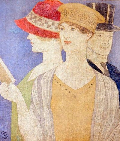 展覧会の来場者 作： Joseph Edward Southall